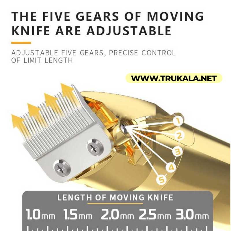 ماشین اصلاح مو حرفه ای Kemei مدل KM-2850+PG