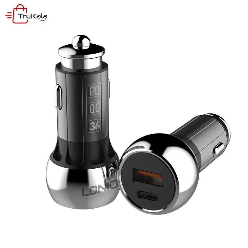 LDNIO-Car-Charger-QC-3.0-C1-1 شارژر فندکی الدینیو مدل C1