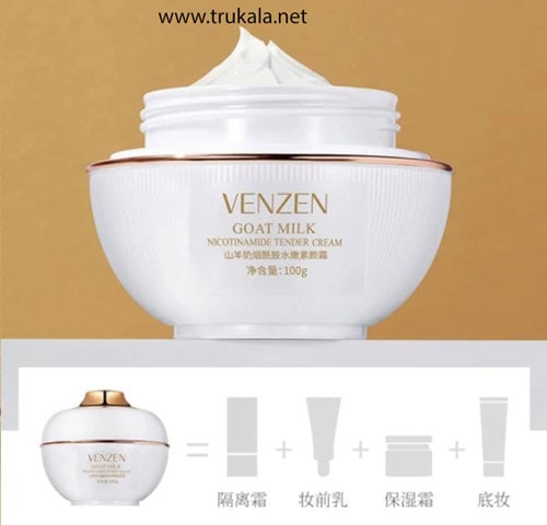 کرم روشن کننده شیر بز ونزن