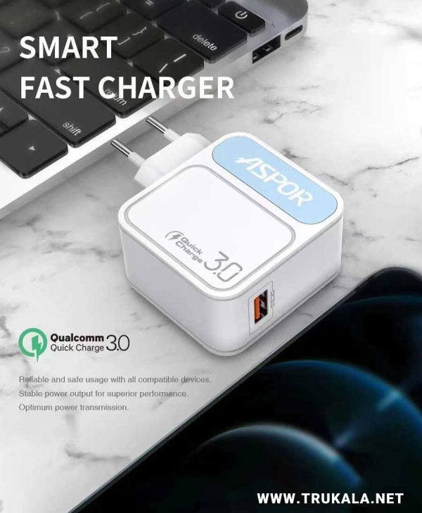 شارژر دیواری آسپور مدل A828