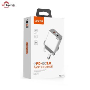 شارژر فست آسپور PD و عادی مدل A826