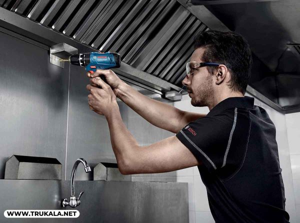 دریل پیچ گوشتی چکشی شارژی بوش مدل GSB 120-LI