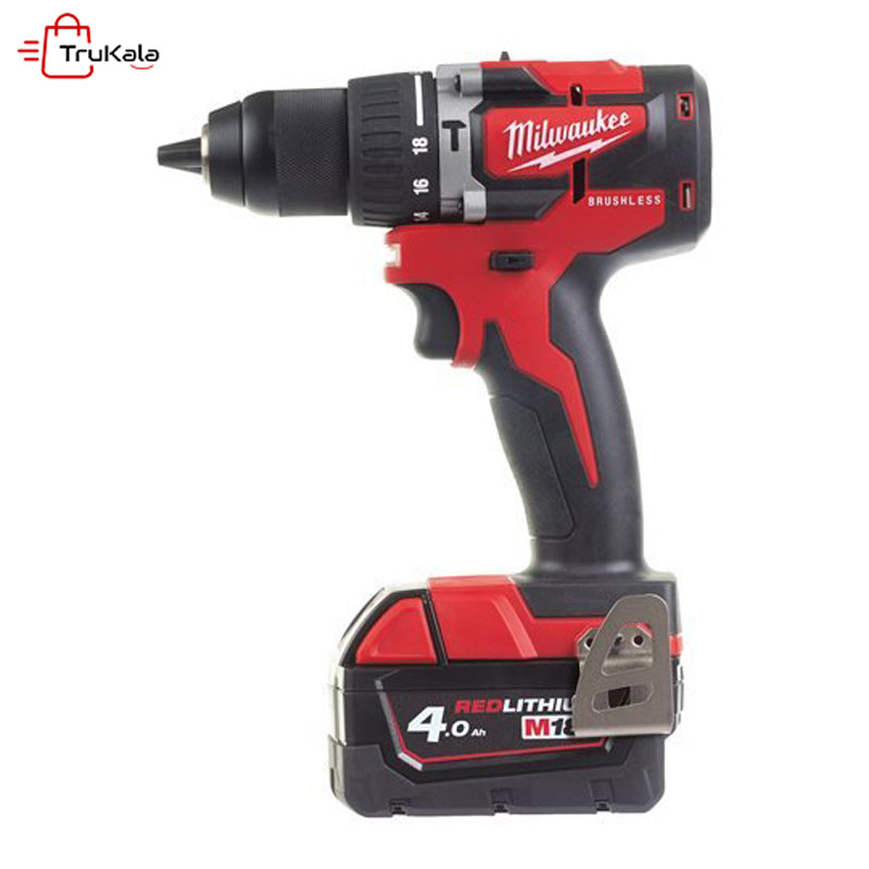 Milwaukee-cordless-screwdriver-model-M18BLPD-202C-1 پیچ گوشتی شارژی میلواکی مدل M18BLPD-202C
