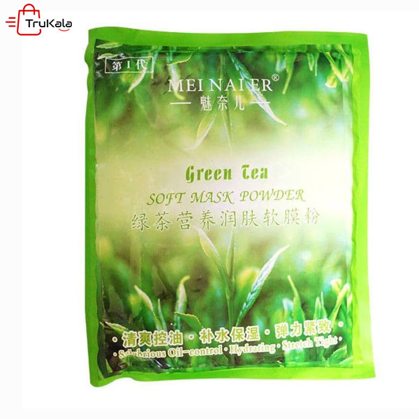 grean-tea-soft-mask-powder-meinaier ماسک چای سبز دکتر مینایر
