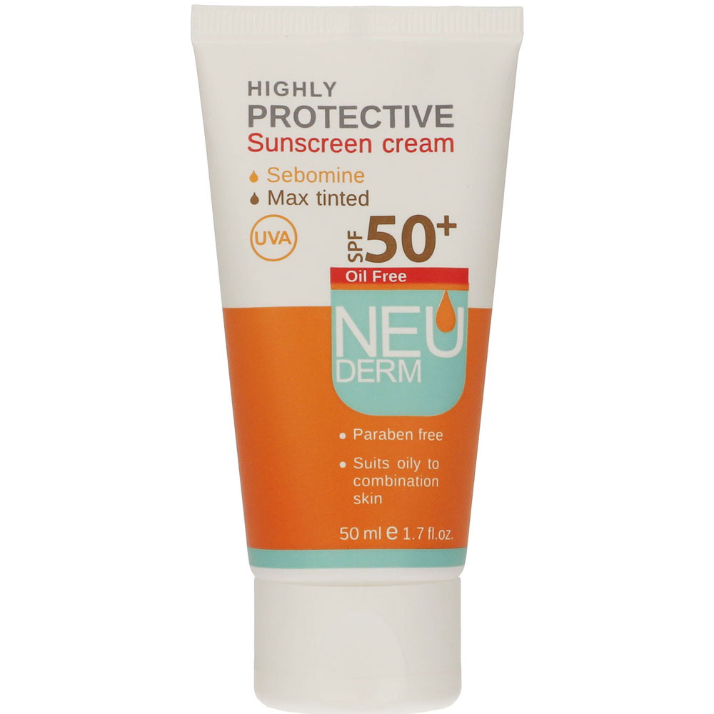 Neuderm-oil-free-sunscreen-SPF50 کرم ضد آفتاب فاقد چربی نئودرم