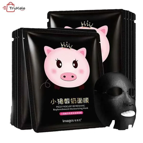 Pig yogurt sheet mask images ماسک ورقه ایی ماست خوک ایمجز