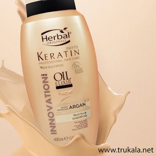 شامپو ترمیم کننده کراتین هربال