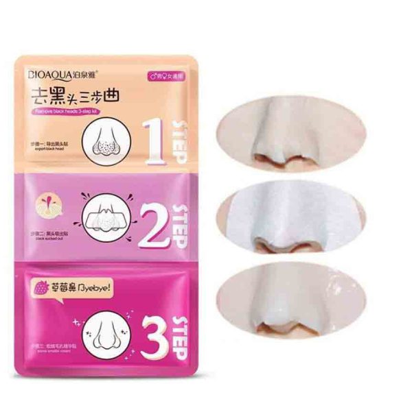 ماسک بینی سه مرحله ای ضد جوش سرسیاه بیوآکوا Bioaqua - Image 3