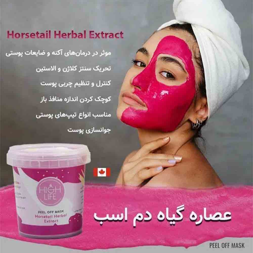 ماسک پیلاف گیاه دم اسب هایلایف