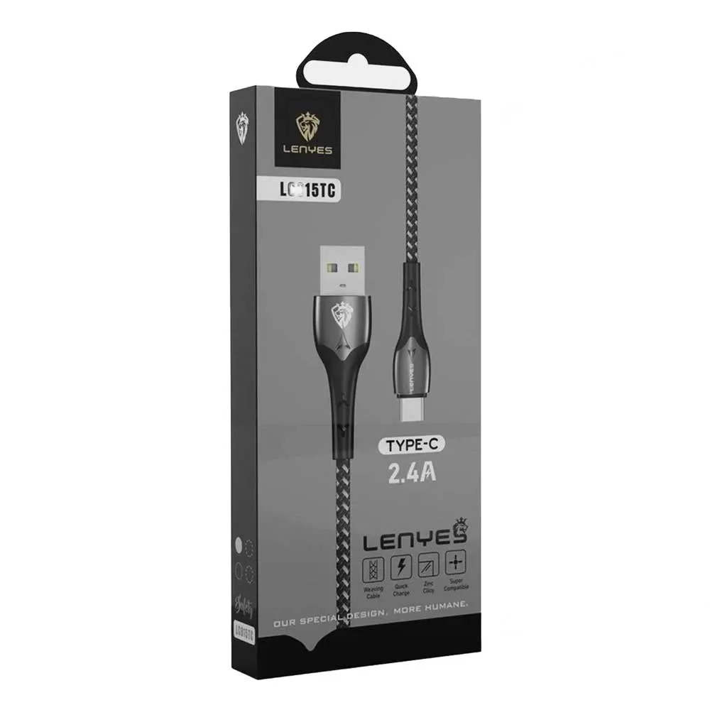 Lenyes-Zinc-alloy-cable-LC915TC-Charge-Cable-1 کابل لنیز تایپ سی مدل LC915TC
