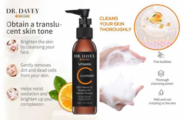 فوم روغن گل سرخ ویتامین سی دکتر دیوی