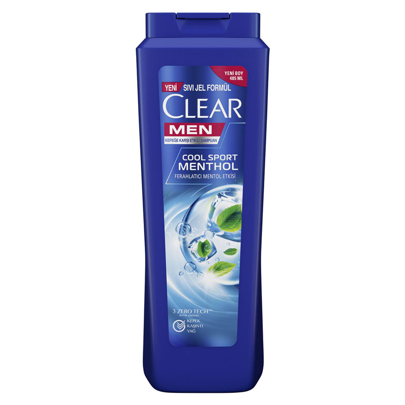 Clear-Men-Kepege-Karshı-Etkili-shampuan-Cool-Sport-Menthol-Ferahlatıcı-Mentol-Etkisi-485-ML-3 شامپو ضدشوره کول اسپورت منتهول کلیر