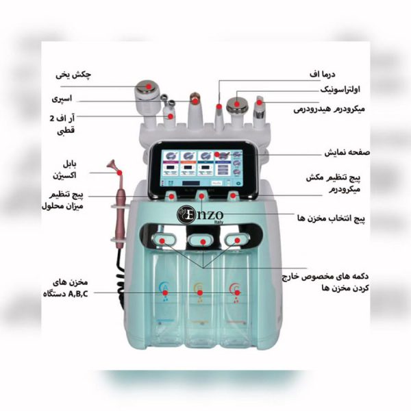 دستگاه هیدروفشیال هفت کاره انزو بابل اکسیژن