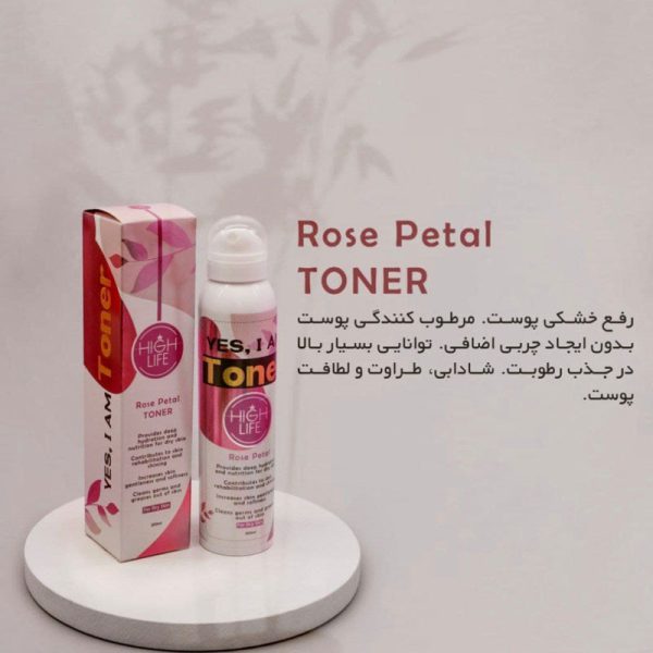 تونر گلبرگ گل رز هایلایف