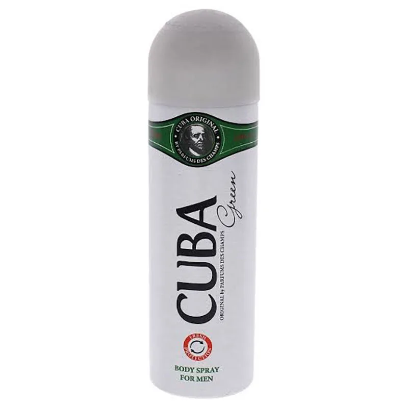 Cuba-Green-Body-Spray-for-Men اسپری بدن مردانه گرین کوبا