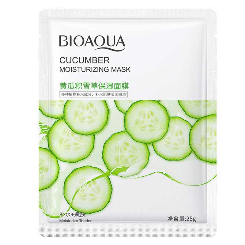 bioaqua-cucumber-moisturizing-mask ماسک ورقه ای خیار بیوآکوا