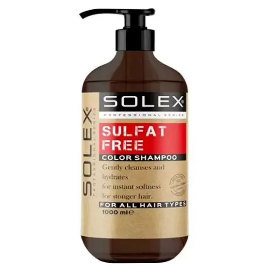 shampoo-Sulfate-free--for-colored-hair-solex-1000-ml شامپو موهای رنگ شده بدون سولفات سولکس