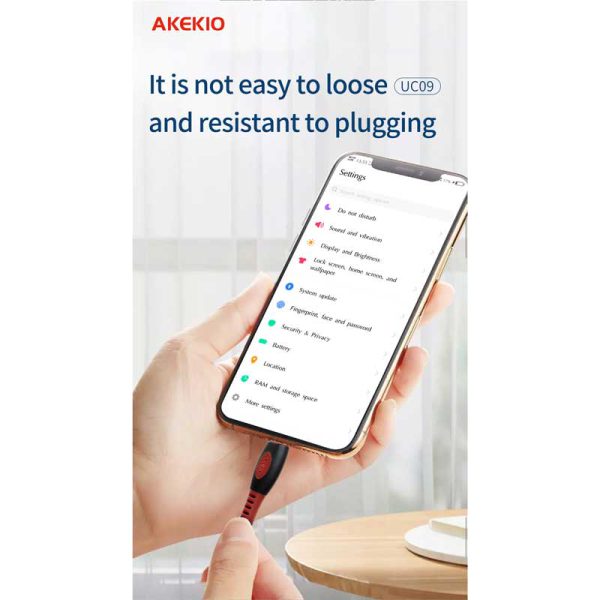 کابل شارژر آککیو میکرو مدل UC09