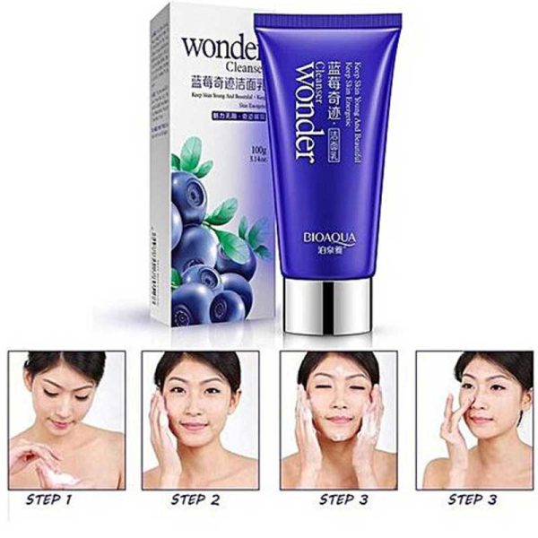 فوم شستشوی بلوبری بیوآکوا