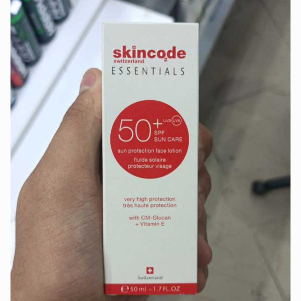 لوسیون ضد افتاب صورت اسکین کد