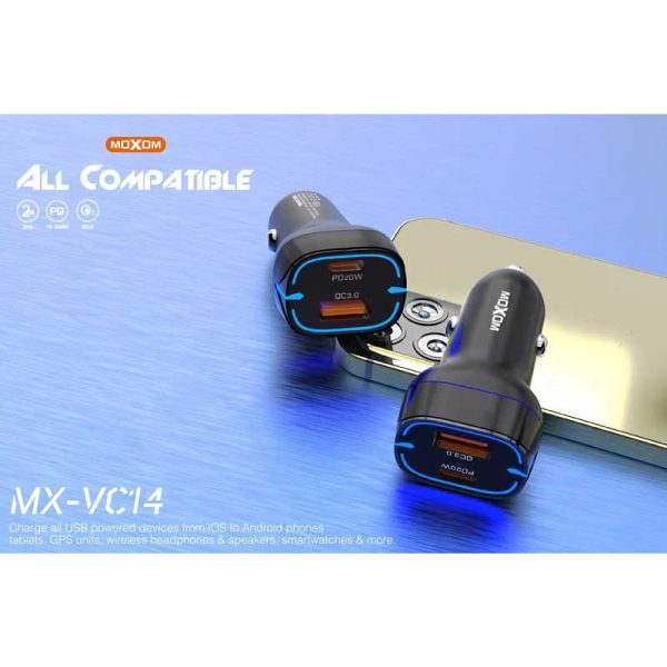 شارژر فندکی موکسوم مدل MX-VC14