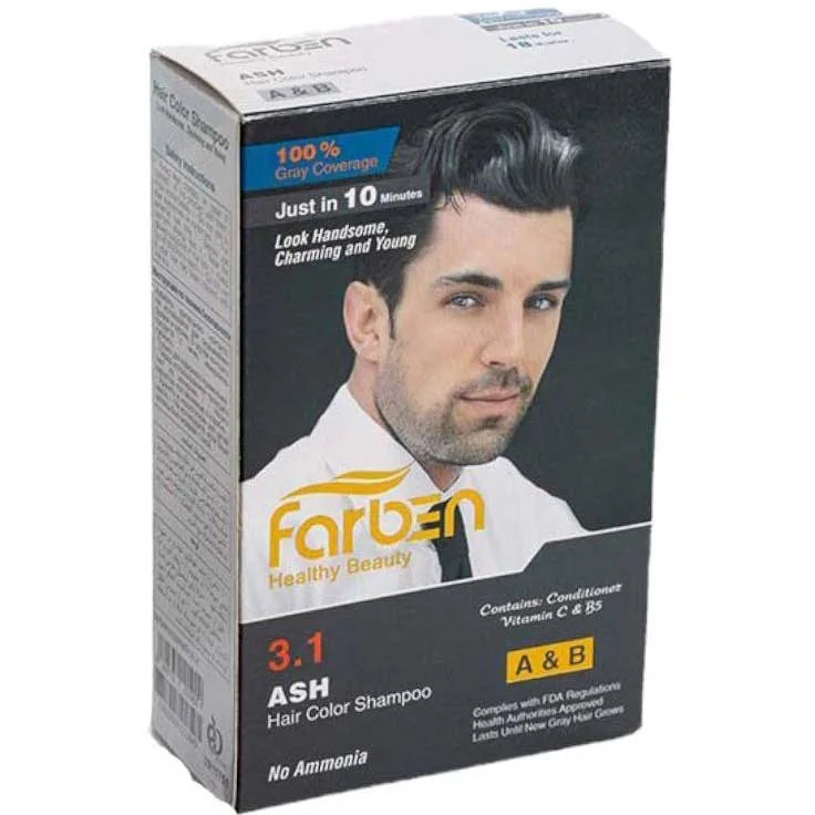 Men-ash-hair-color-3 رنگ مو مردانه خاکستری فاربن 3.1