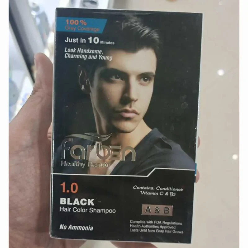 رنگ مو مردانه مشکی فاربن 1.0