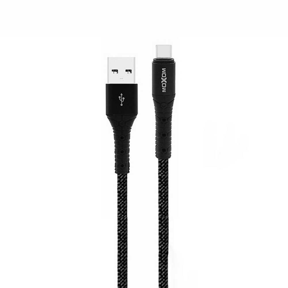 Moxom-MX-CB28-Type-C-Fast-Charge-Data-Cable-1 کابل شارژر موکسوم تایپ سی مدل MX-CB28