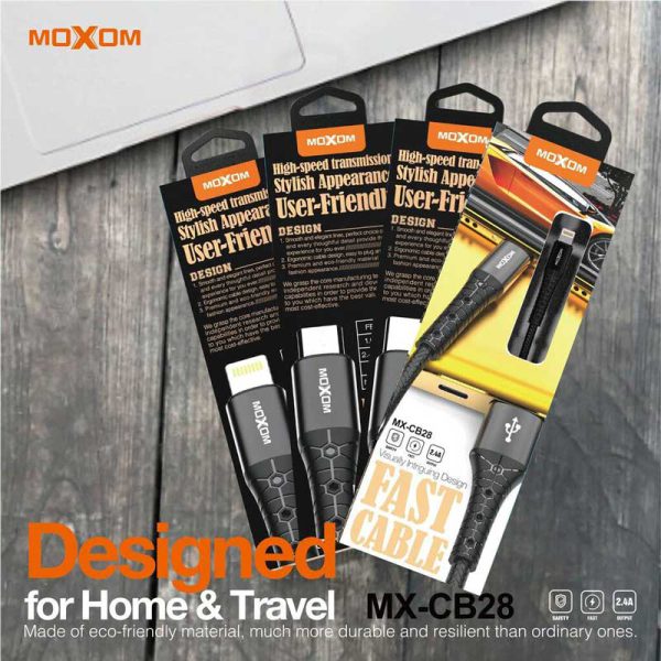 کابل شارژر موکسوم تایپ سی مدل MX-CB28
