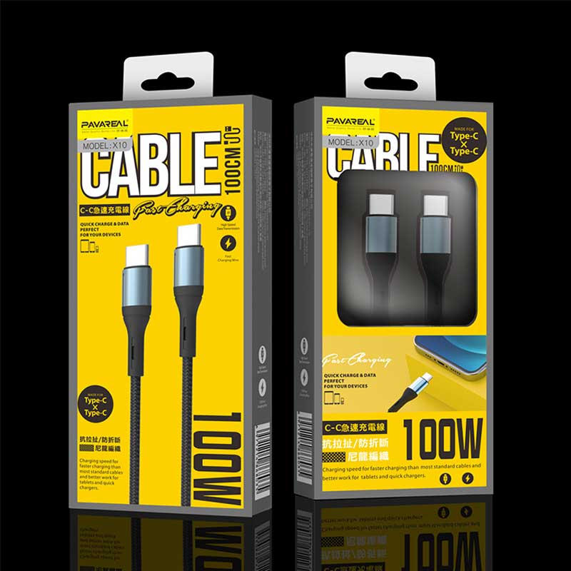 کابل دو سر تایپ سی پاواریل مدل X10