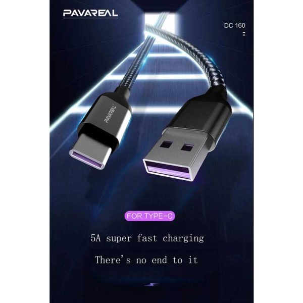 کابل شارژر پاواریل تایپ سی مدل DC-160