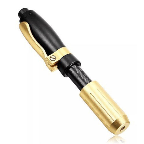 Hyaluron-Pen device-double-golden-black-2 هیالورون پن دوسر طلایی مشکی