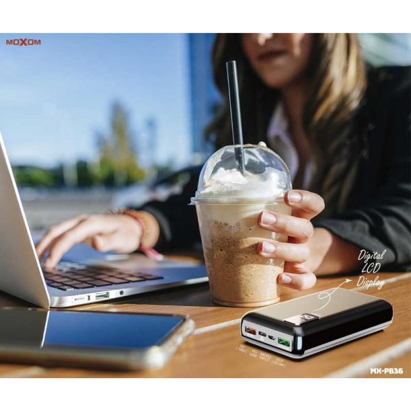 پاور بانک موکسوم 22.5 وات 20000 میلی آمپر