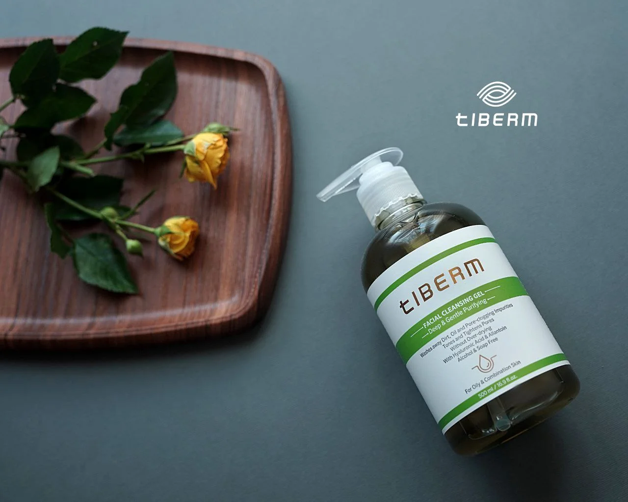 ژل شستشوی پوست چرب و مختلط تیبرم Tiberm حجم 500 میل