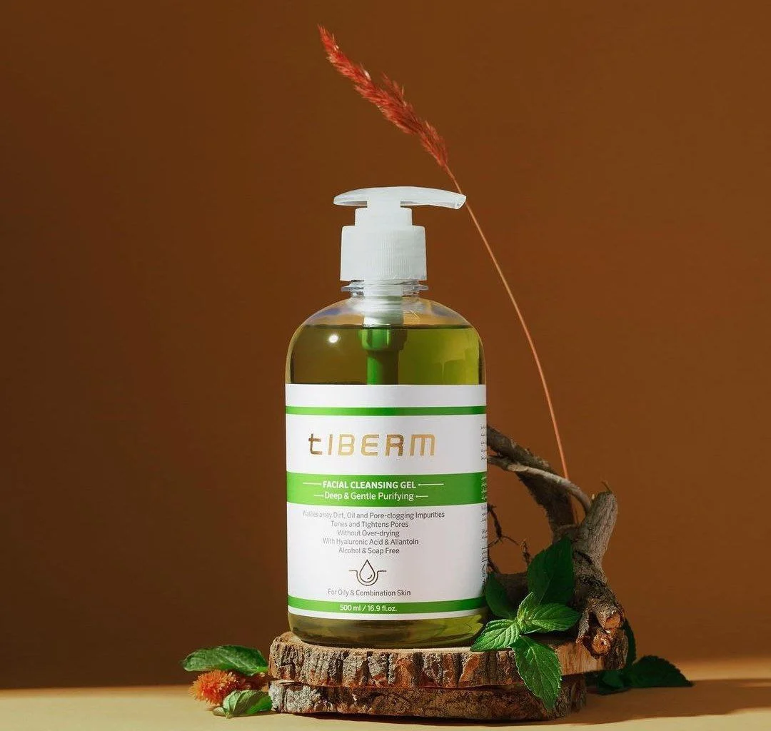ژل شستشوی پوست چرب و مختلط تیبرم Tiberm حجم 500 میل