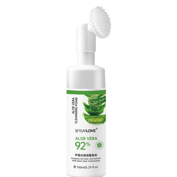 فوم شستشو صورت براش دار آلوئه ورا سرسان لاو