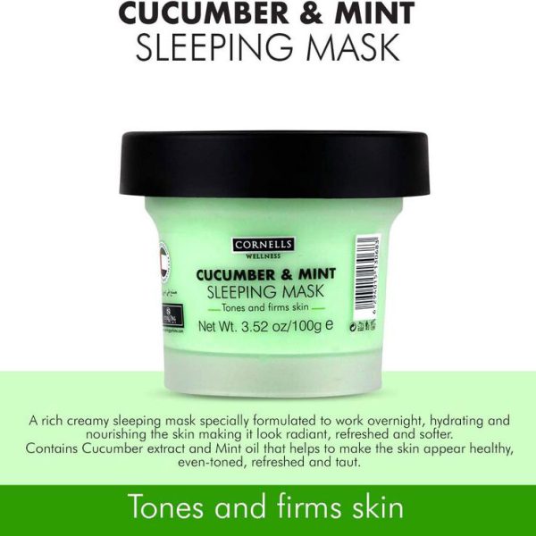 ماسک خواب آبرسان و لیفت خیار و نعنا کورنلس