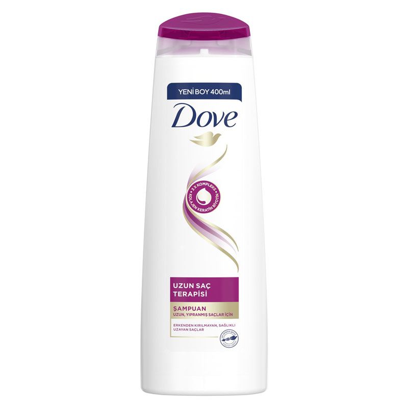 Dove-shampoo-with-therapeutic-properties-of-UZUN-SAC-TERAPISI-model-suitable-for-long-hair-400-ml شامپو اوزون ساک داو