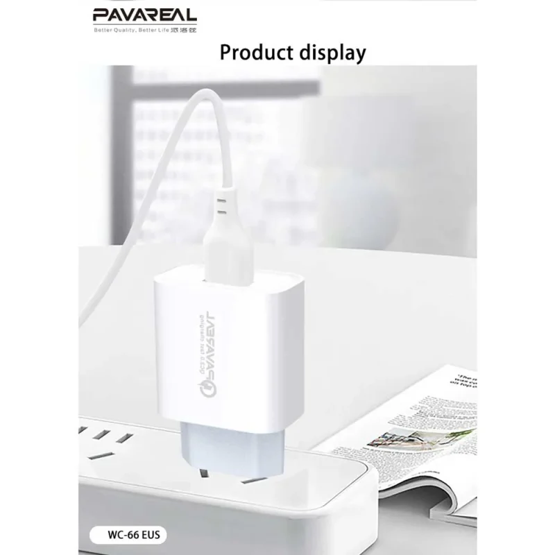 شارژر دیواری پاواریل میکرو مدل WC-66