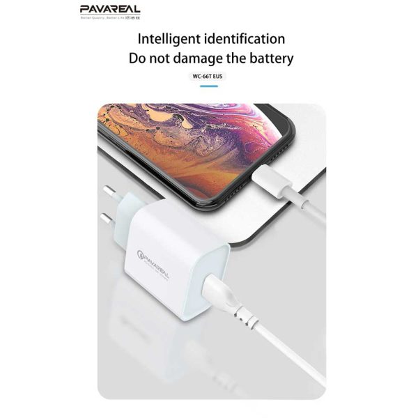 شارژر دیواری پاواریل میکرو مدل WC-66
