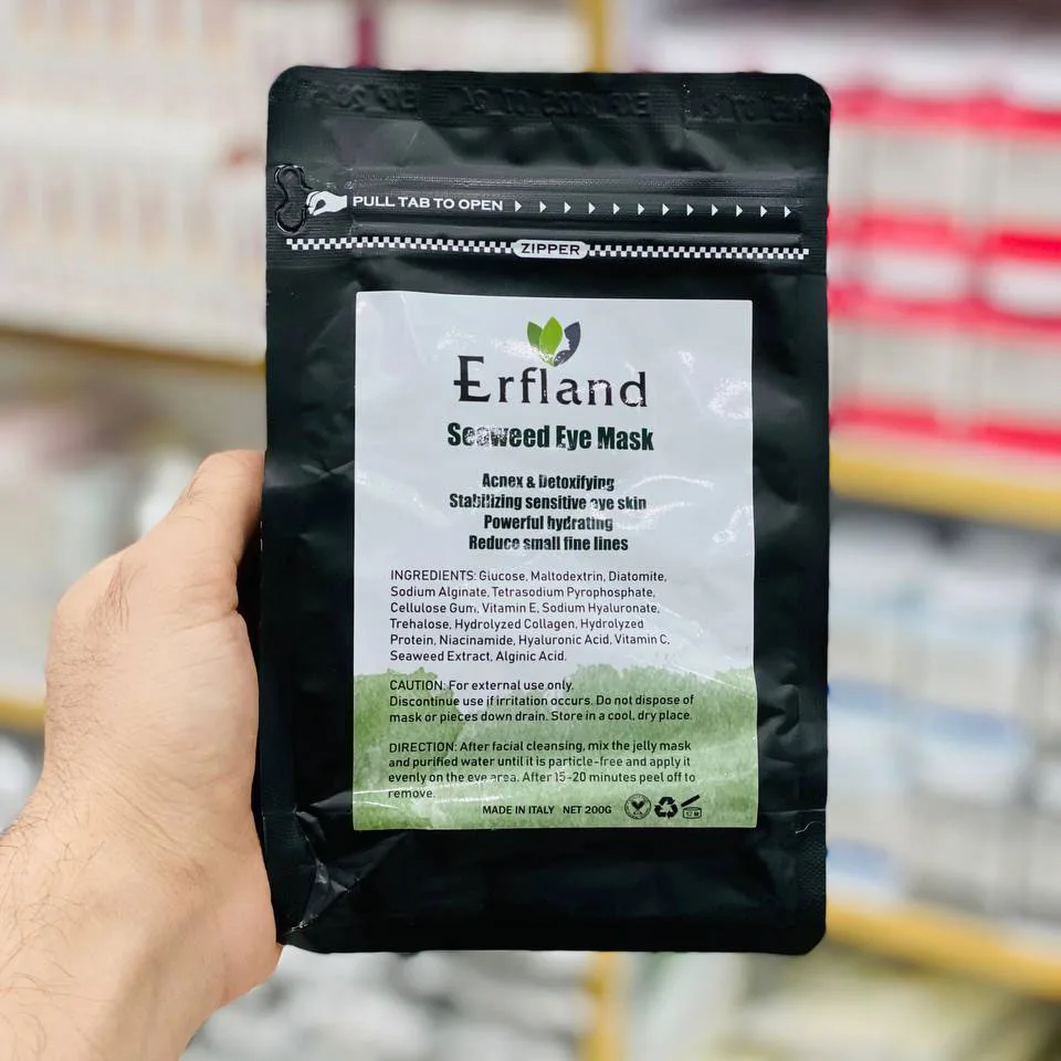 Erfland-collagen-mask-around-the-eyes--Seaweed-model-200-gr ماسک کلاژن دور چشم جلبک دریایی ارفلند