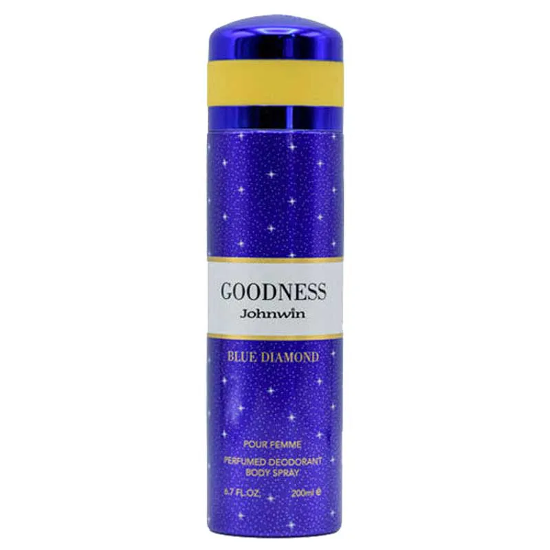 GoodNess-Blue-Johnwin-BODY-SPRAY-200ml اسپری بدن زنانه گودنس بلو جانوین