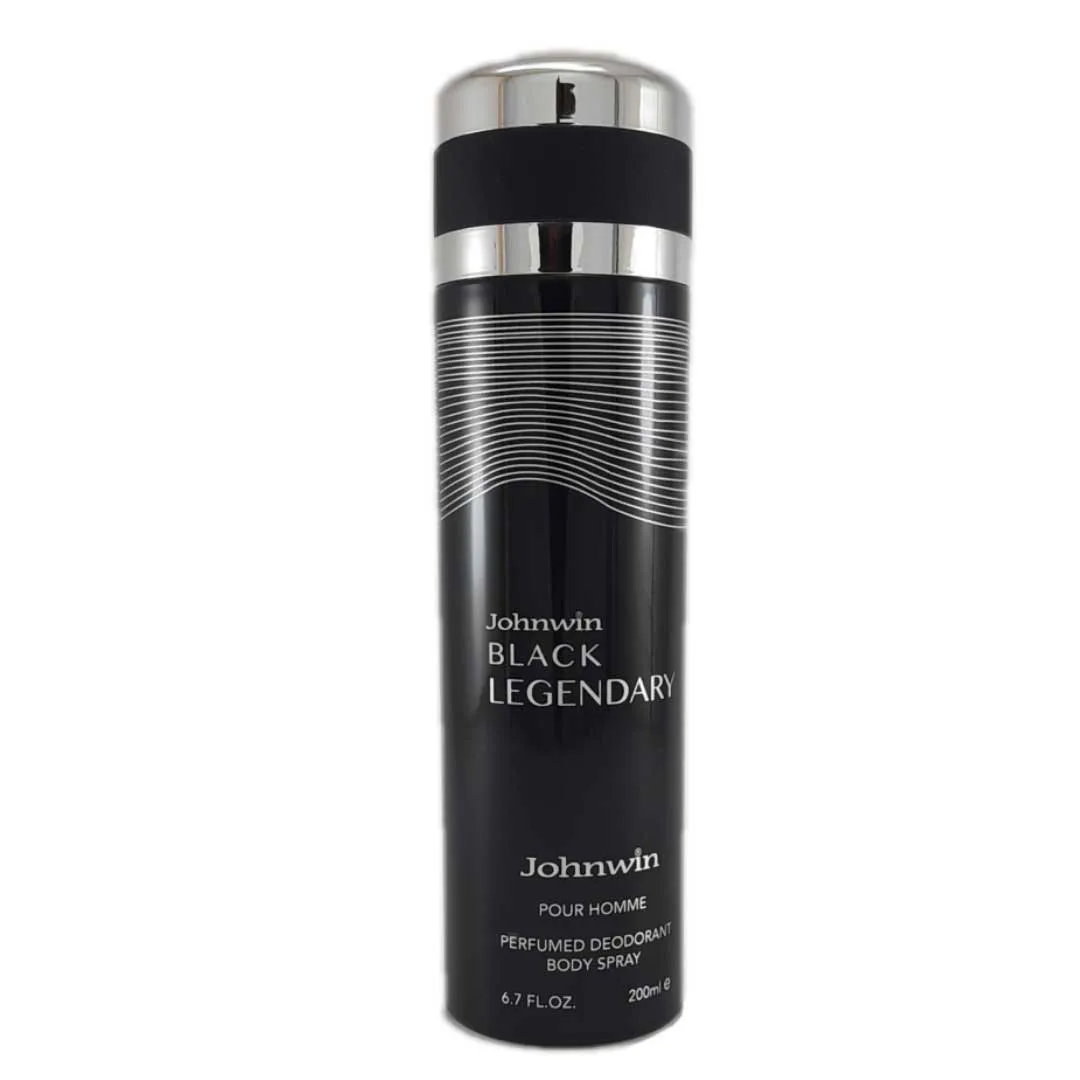 Johnwin-Black-Legendary-Spray-For-Men-200ml اسپری بدن مردانه بلک لجندر جانوین