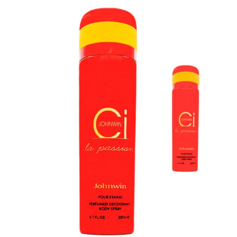 perfumed-deodorantbody-spray-La-passion-Johnwin-200ml اسپری بدن زنانه سی وان جانوین