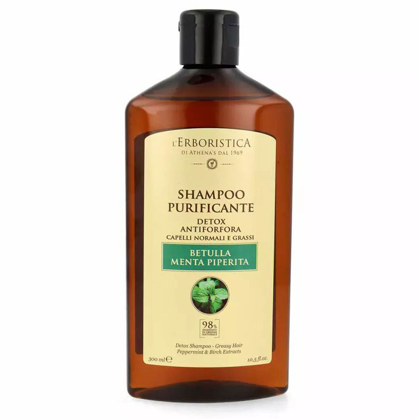 L'Erboristica-di-Athena's-Shampoo-for-Greasy-Hair-with-Birch-&-Mint-Extract-300-ml2 شامپو عصاره توس و نعنا لیربوریستیکا