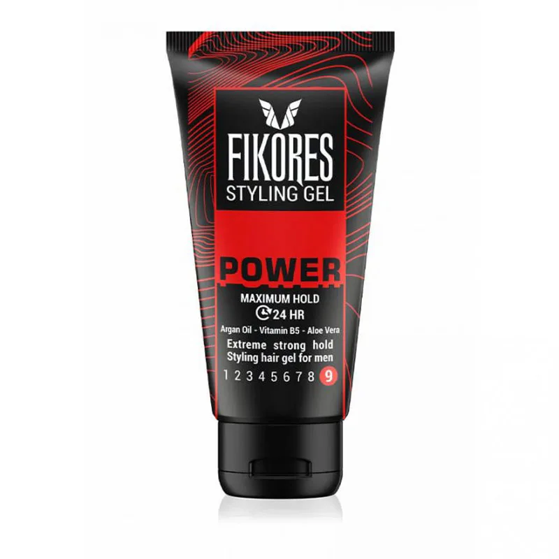 Fikores-hair-gel-Power-model-150-ml ژل مو فیکورس