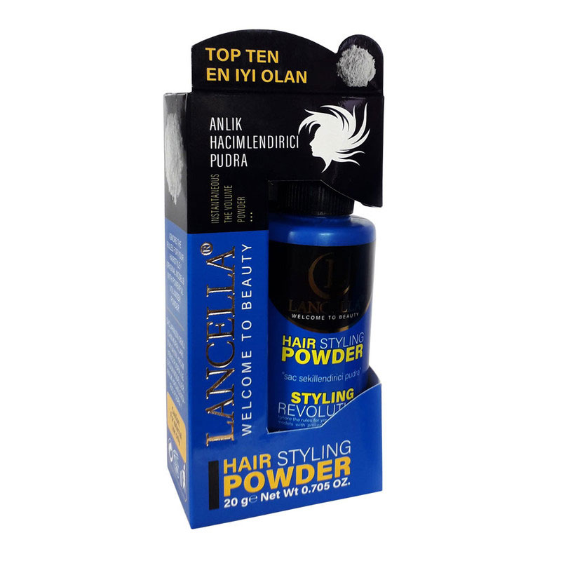 Lancella-blue-hair-styling-powder-20g پودر حالت دهنده آبی مو لنسلا