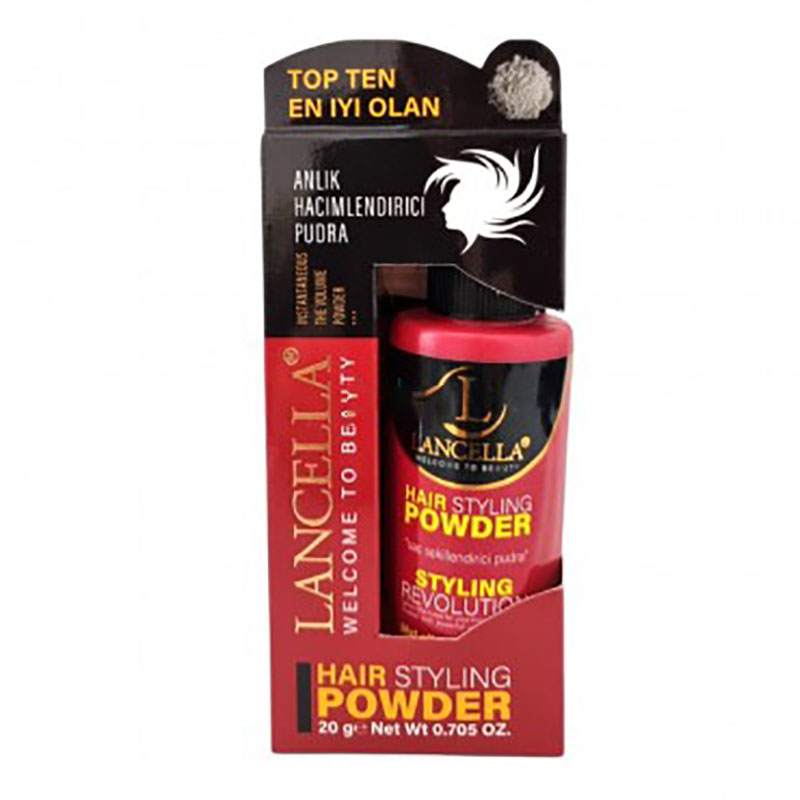 Lancella-red-hair-styling-powder پودر حالت دهنده قرمز مو لنسلا