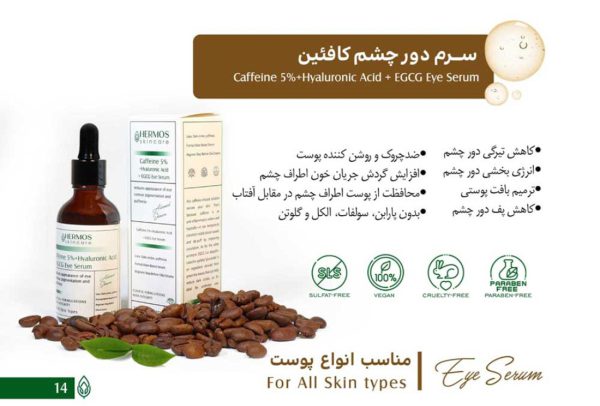 سرم دور چشم کافئین هرموس