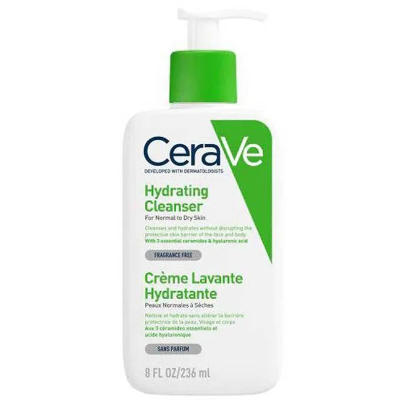 Cerave-hydrating-cleanser-for-normal-to-dry-skin-236ml0000 ژل شستشو و آبرسان قوی سراوی